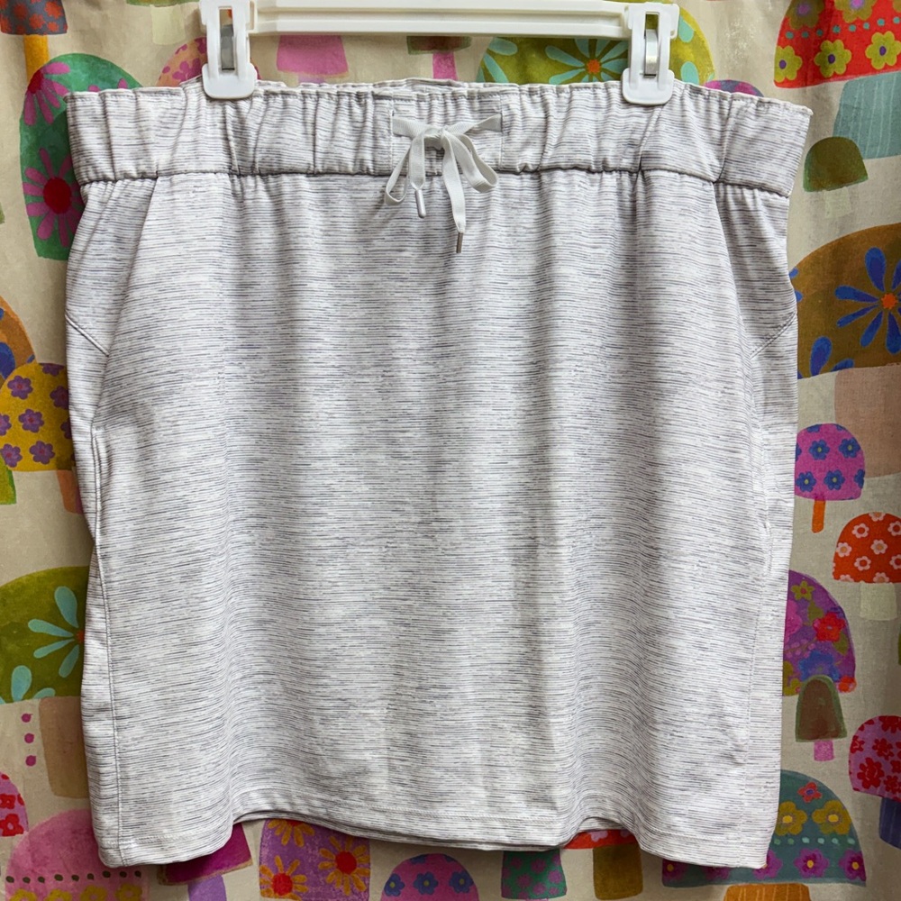 Hilary Radley Drawstring Waist Skirt with Pockets. XL